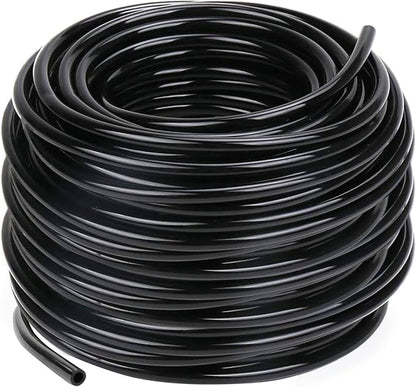 Hourleey Blank 100 FT Distribution Tubing Irrigation Drip Hose, 1/4 Inch Drip Line