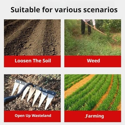 Gardenia Iron Weeding Rake, 2025 Gardenia Iron Weeding rake, Ironrake The Heavy-Duty Irons Weedings Rakes,Irons Rakes for Gardening and Weedings (5 Teeth) (7 Teeth)