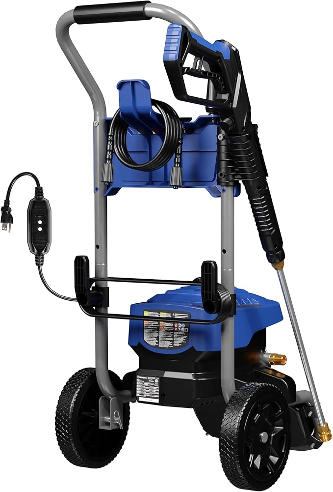 Westinghouse WPX2300e Electric Pressure Washer, 2300 Max PSI and 1.76 Max GPM, Induction Motor, Onboard Soap Tank, Spray Gun and Wand, 5 Nozzle Set, for Cars/Fences/Driveways/Homes/Patios/Furniture