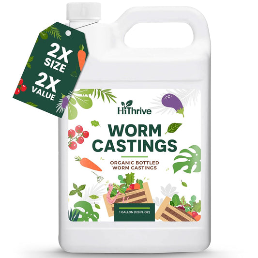 1 Gallon Worm Castings for Plants - Makes 256 Gallons of Earthworm Castings Compost Tea, Liquid Worm Casting – Nutrient-Rich Organic Compost Worms for Healthier Soil & Vibrant Plant Growth