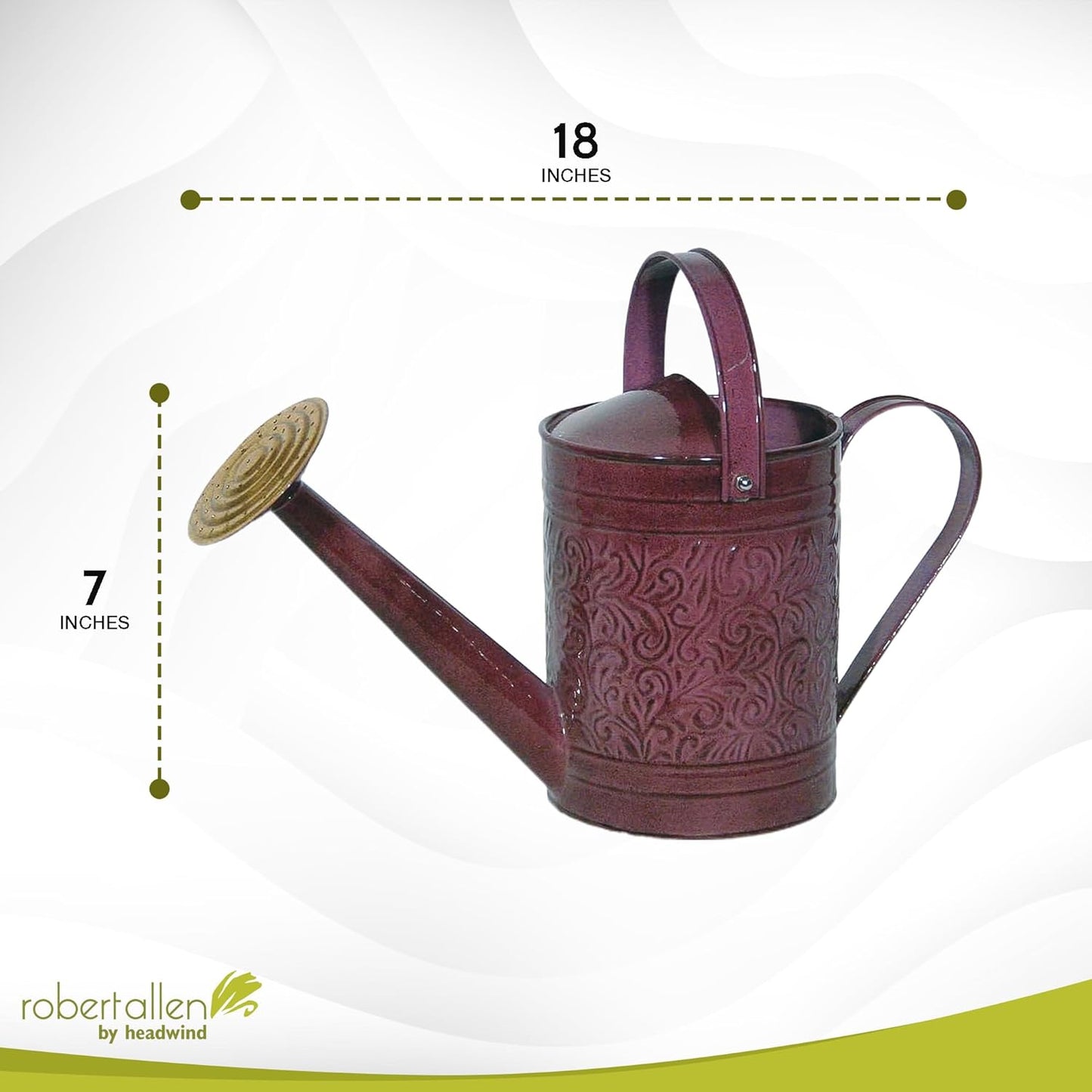 Robert Allen MPT01185 Metal Watering can, 1 Gallon, Stormy Purple