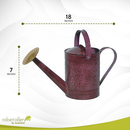 Robert Allen MPT01185 Metal Watering can, 1 Gallon, Stormy Purple