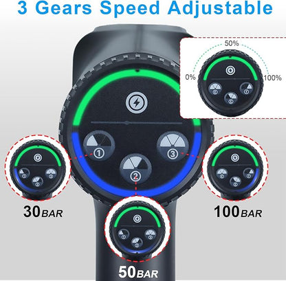 Pressure Washer Cordless Battery Powered 1450PSI with 2×4.0Ah Battery,Battery Operated Pressure Washer,Portable Power Washer Handheld for Car Cleaning