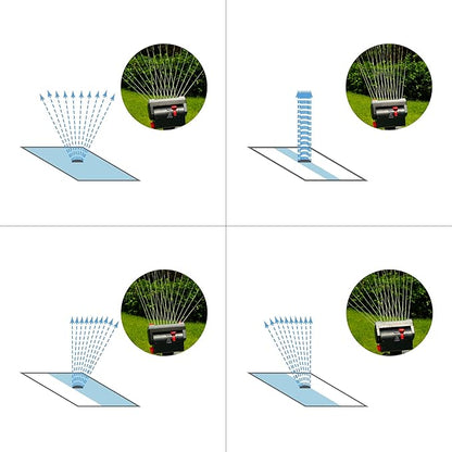 Eden 94154 PRO The Heaviest Weight Tripod (5.37 lbs) Adjustable 4-Way Mini Turbo Metal Oscillating Sprinkler W/Quick Connect Starter Set, Covers up to 4,069 sq. ft. Telescoping Tripod Style