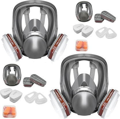 Reusable Respirator Mask - Respirator Mask with Filters, Dust Mask for Spray Paint Chemicals Epoxy Resin