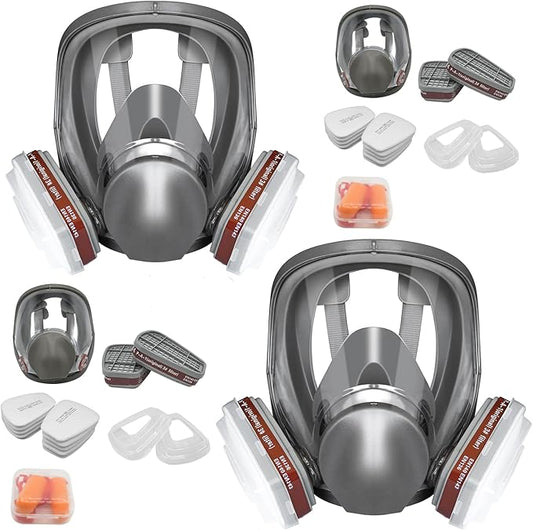 Reusable Respirator Mask - Respirator Mask with Filters, Dust Mask for Spray Paint Chemicals Epoxy Resin