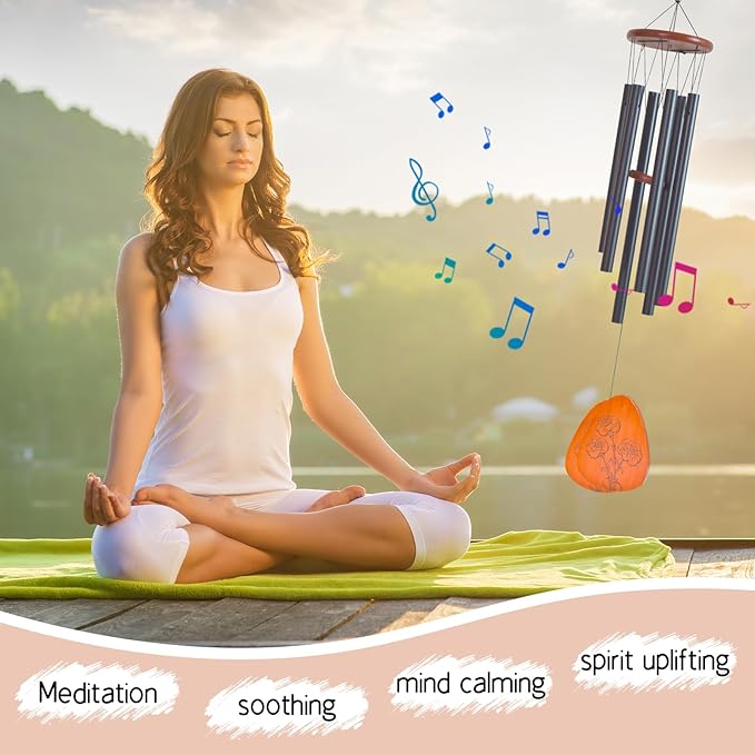 Moms Wind Chimes, Gifts for Mom, Thanksgiving Christmas Mother's Day Best Gift for Mom, Mother Birthday Gift from Daughter Son, Love Reminder Gifts