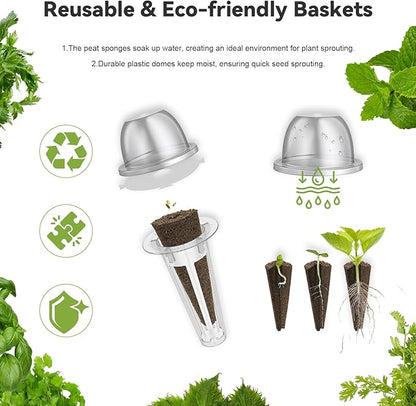 inbloom 12-Pod Salad Greens Seed Pod Kit for AeroGarden, Ahopegarden, Hydroponic Garden with Spinach, Buttercrunch, Paris & American Lettuce, Swiss Chard, Wild Cabbage