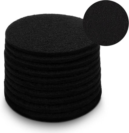 10 Pack Charcoal Filters for Kitchen Compost Bin, Compost Filters for Countertop Bin Pail Replacement, Activated Charcoal Home Bucket Refill Sets, Round 6.7 Inch
