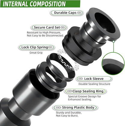 60PCS Push-to-Fit Drip Irrigation Emitters for 1/4 inch Irrigation Tubing, Adjustable 360 Degree Drip Emitter Sprayer with Stake, Irrigation Dripper Sprinklers for Drip Irrigation System