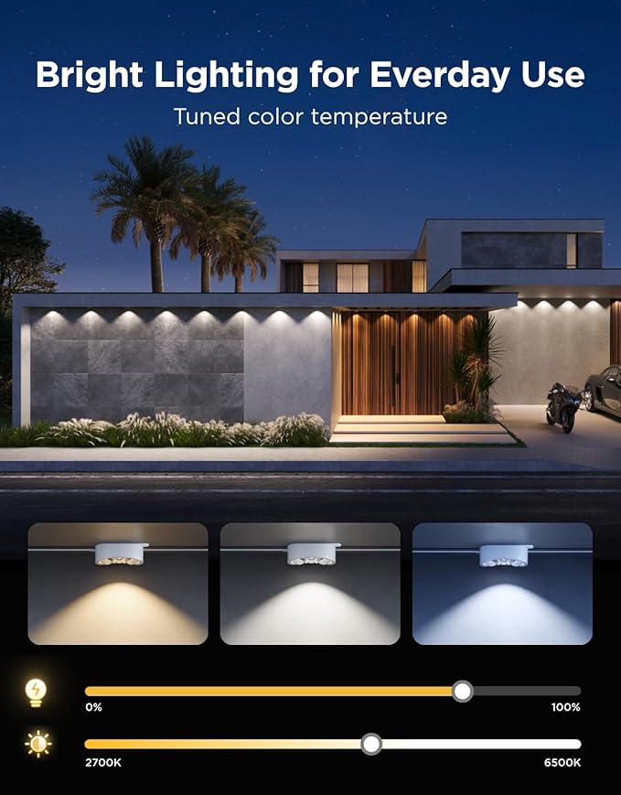 Govee Permanent Outdoor Lights Prism, 100ft with 36 Triple-Color Lighting Heads, 100+ Scene Modes, Up to 60lm for Outdoor Decor, IP68 Waterproof, Works with Alexa, Google Assistant & Matter, White