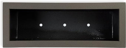 PolyStone Milan Tall Modern Outdoor/Indoor Rectangular Trough Planter, 46" L X 17" W X 19" H, Lightweight, Heavy Duty, Weather Resistant, Polymer Finish, Commercial and Residential (Slate Gray)