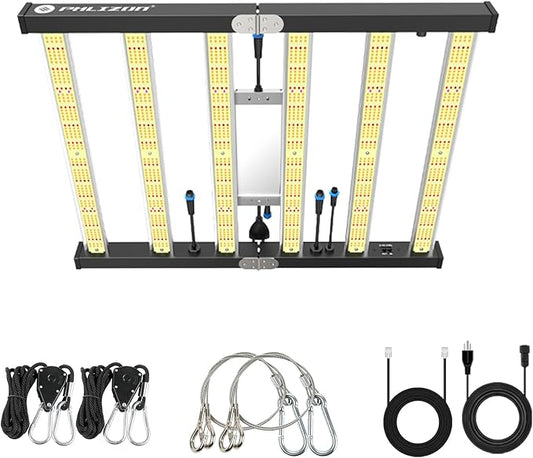 Phlizon FD4000 Plant Led Grow Light for 4x4ft 5x5ft Indoor Plants Coverage Daisy Chain Dimmable with UV IR Full Spectrum Growing Lamps