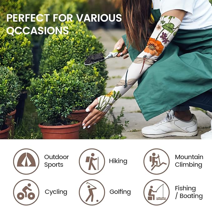 Gardening Sleeves for Women Farm Sun Protection Thorn Proof Cooling Arm Sleeves to Cover Arms for Garden Sports