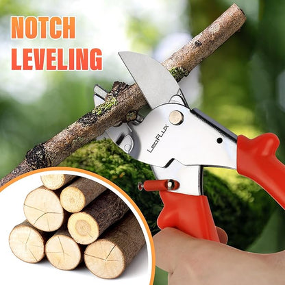 8" Professional Heavy Duty Anvil Pruning Shears with SK-5 Blades, Garden Shears for Dry Stems and Small Branches, Gardening Scissors, Clippers for Wood, Plastic, Rubber, Leather | LFXP1108