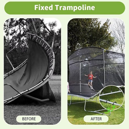 Ground-Stakes-Heavy-Duty-12 inch, U-Hook Rebar Stakes Black Coated Anti-Rust 10pcs Garden Stakes Metal Ground Anchors for Garden Dog Fence Chicken Coop Christmas Decorations Deer Fence