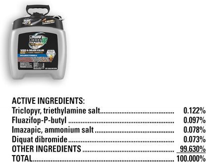 Roundup Dual Action 365 Weed & Grass Killer Plus 12 Month Preventer with Pump 'N Go 2 Sprayer, 1.33 gal.
