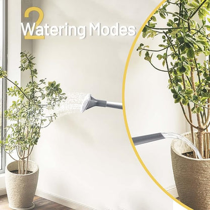 Watering Can for Indoor Plants, Small Watering Cans for House Plant Garden Flower, Long Spout Water Can for Outdoor Watering Plants 1. 8L 1/2 Gallon (Gray)