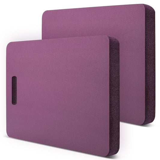 YUDI & GARDEN Thick Kneeling Pad, Gardening Pad, Soft High-Density Foam Knee Pad Protects Knees During Garden or Exercise and Outdoor Activities, Purple 2-Pack