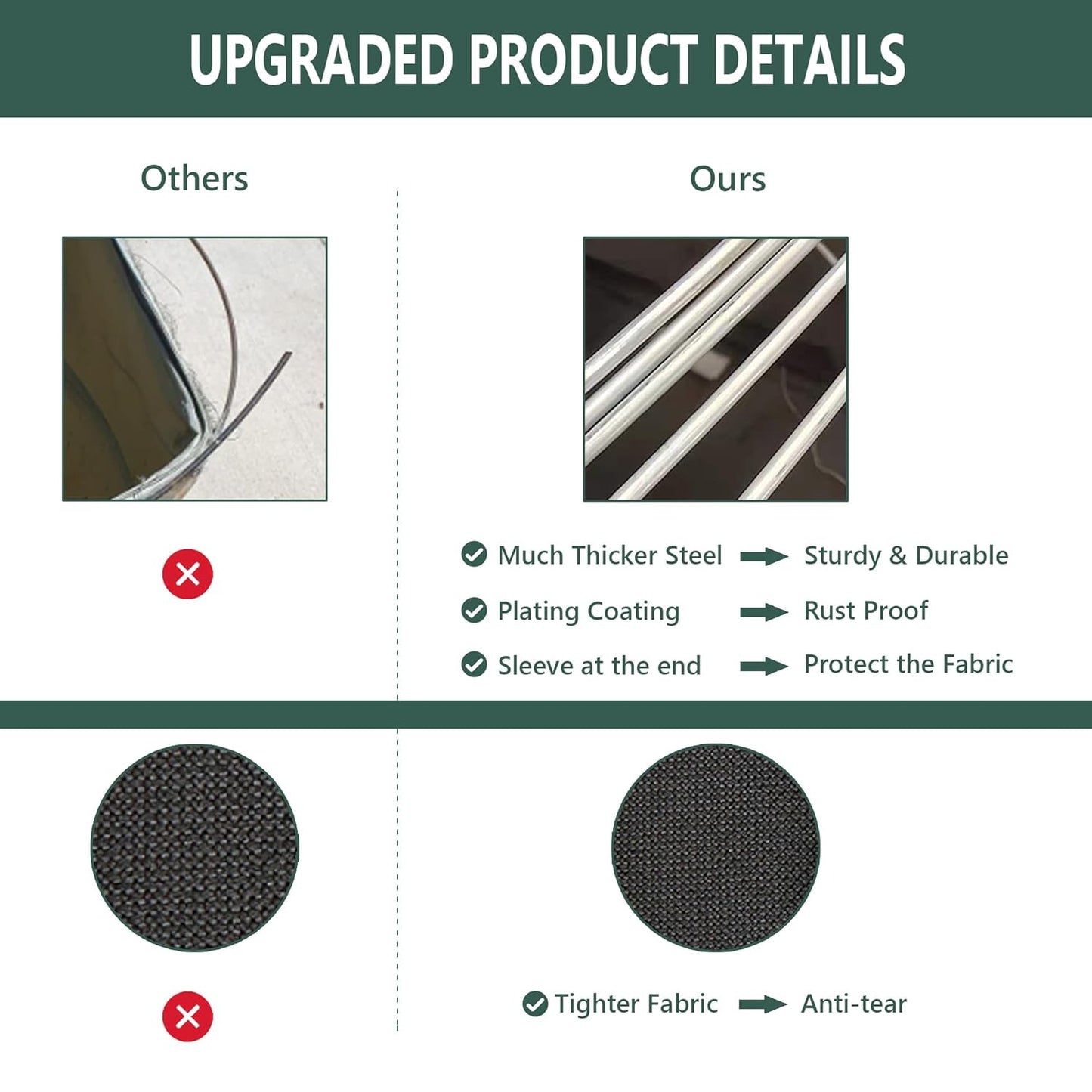 Rachmi 40 Gallon Collapsible Trash Can 2-Pack | Reusable Outdoor Pop-Up Yard Waste Leaf Bag Garden Garbage Bin for Camping, Black