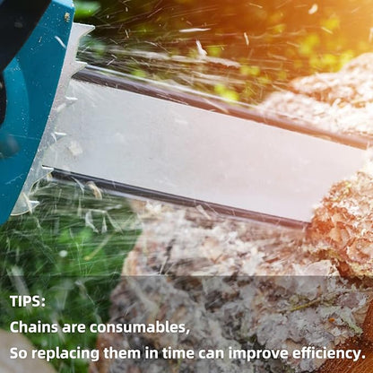 2 Pack 8 Inch Chainsaw Chain 043" Gauge, 3/8" LP Pitch, 34 Drive Links, Replacement Pole Saw Chain for 8" Bar Fit for DeWalt DCPS620, 20V MAX XR Li-Ion, Poulan, Craftsman and More R34