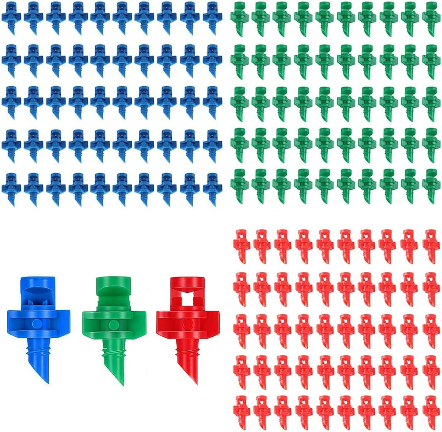 150 PCS Micro Atomizing Garden Sprinkler Sprayer,Garden Lawn Water Spray Misting Nozzle for Plants Irrigation System(90/180/360 Degree)