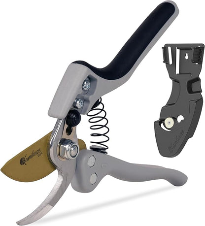 EZ Kut Kamikaze Force Bypass Pruning Shears Heavy Duty - Best Pruners for Gardening and Gifts for Women and Men - Gardening Hand Tools with a since 1988
