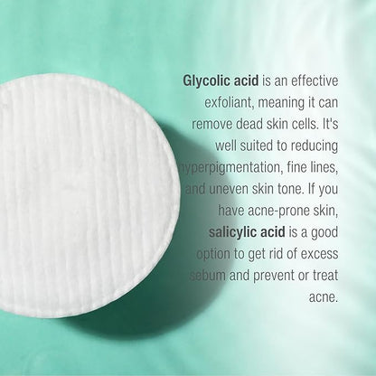 Wilma Schumann Purifying Astringent Pads for Face, Skin Exfoliating Pads with Salicylic Acid, Pack of 60