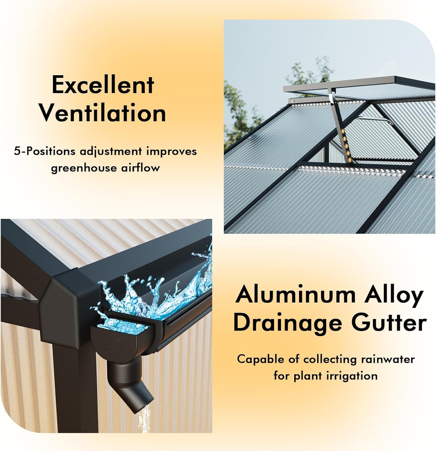 8×14FT Green Houses for Outside, Large Walk in Greenhouse for Outdoors and Winter Garden Planting, Heavy Duty Greenhouse Kit Withstands Strong Wind or Heavy Snow to Protect Vegetables or Plants