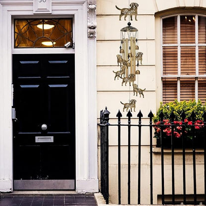 Outdoor Dog Wind Chimes Decor, Portable Wind Chime, Mobile Wind Catcher, Memorial Wind Bells with 7Dogs for Home, Yard, Patio, Trees, Garden Decoration, Valentines Gift, Festival Gift for Mom