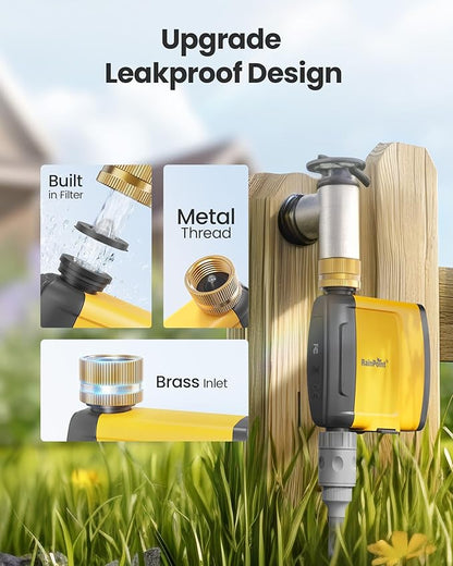 RAINPOINT WiFi Water Timer - TTV103WRF Brass Inlet Sprinkler, Use with TWG004WRF WiFi Hub