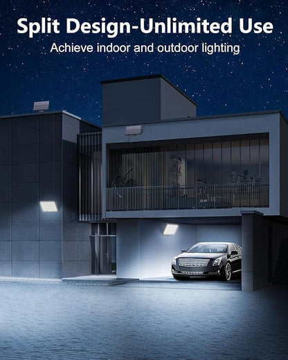 400LED Solar Lights Outdoor,IP67 Waterproof Solar Flood Lights,3 Modes & Remote Control Motion Sensor Outdoor Light for Garden, Garage, Patio, Pathway (2 Pack)