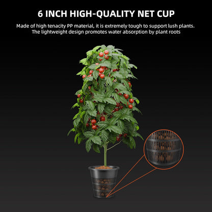 Spider Farmer DWC Hydroponics Grow System with 7-Gallon Deep Water Culture, New Triangular Cover Design, Recirculating Drip Garden System with Top Drip Kit, 8W Air Pump, 2 Buckets