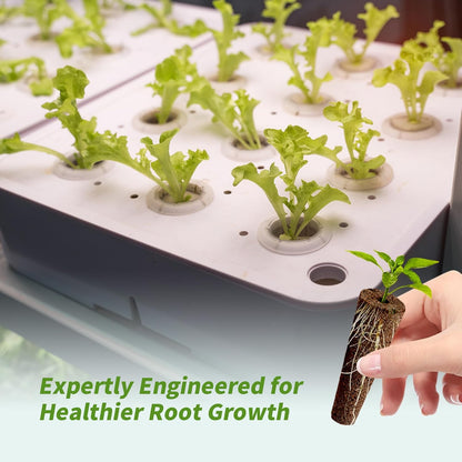 106 pcs Seed Pod Kit for Aerogarden,Grow Anything Kit for Indoor Hydroponics with 30 Grow Sponges,30 Pod Labels,15 Grow Baskets,15 Grow Domes,15 Tags,1 Tweezer.