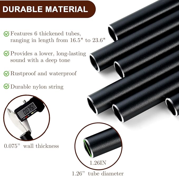 Large Wind Chimes for Outside, 48" Vintage Tree of Life Deep Tone Wind Chime Outdoor Clearance with Heavy Tubes, Patio Porch Garden Decoration, Memorial Gifts for Women Men Mom