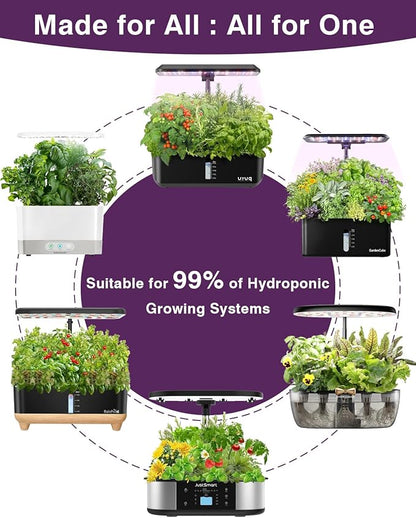 Salad Greens Seed Pod Kit for AeroGarden, iDoo, Ahopegarden, MUFGA with Red/Green Romain/American Fast/Buttercrunch/Parris Island Lettuce, Spinach - Compatible with All Garden(7-Pod)