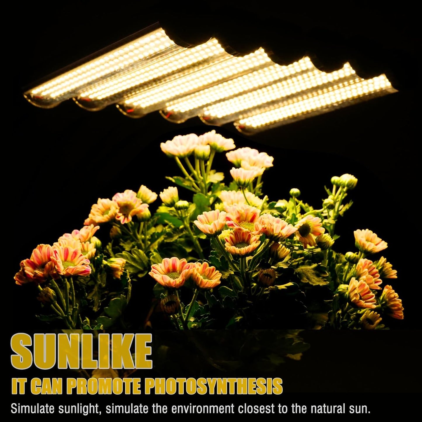 LED Grow Lights for Indoor Plants Full Spectrum, 540 LEDs Plant Lights for Indoor Growing with 58" Adjustable Stand, Plant Grow Lights with Auto 3/6/9/12/15/18H Timer for Indoor Tall Plants.