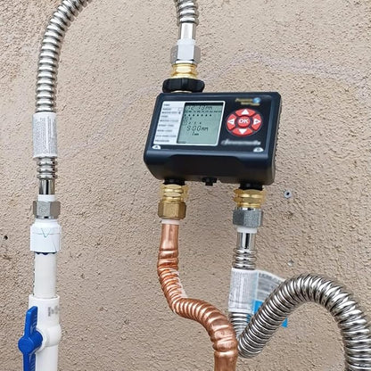 Hooshing Garden Hose Adapter 3/4 Inch GHT to 1/2 Inch NPT Brass Hose Connectors Water Hose to Pipe Thread Fittings Washers