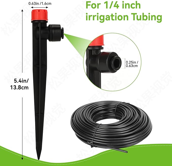 Vatony 20PCS Plant Self Watering Insert Spikes Device, Automatic Water Control System with Adjustable Drip Irrigation, Plastic, Special Feature: Automatic Watering