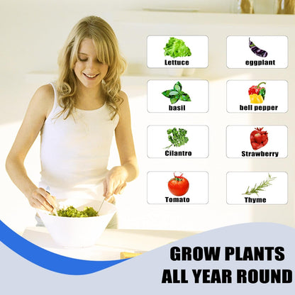 Sjzx Hydroponic Growing System(No Seedlings Included) | 50-Pod Hydroponic System | Outdoor Indoor Vertical Garden | Home Gardening System for Indoor Herbs and Vegetables | BPA-Free