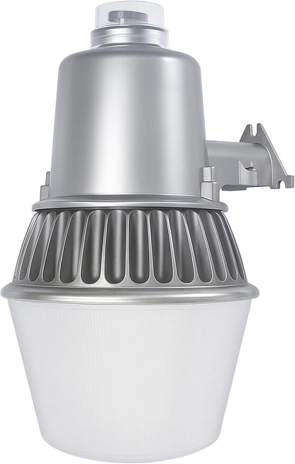 Touch & Glow Security Area Light – Ultra Bright Dusk to Dawn High-Pressure Fluorescent Light with Photocell for Outdoor Safety | Heavy Duty Wall Mount, EZ-FLA30 with LED Bulb