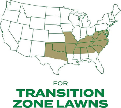 Scotts Turf Builder Thick'R Lawn Southern Gold Blend for Tall Fescue Lawns, Grass Seed, Fertilizer, and Soil Improver, 12 lb.