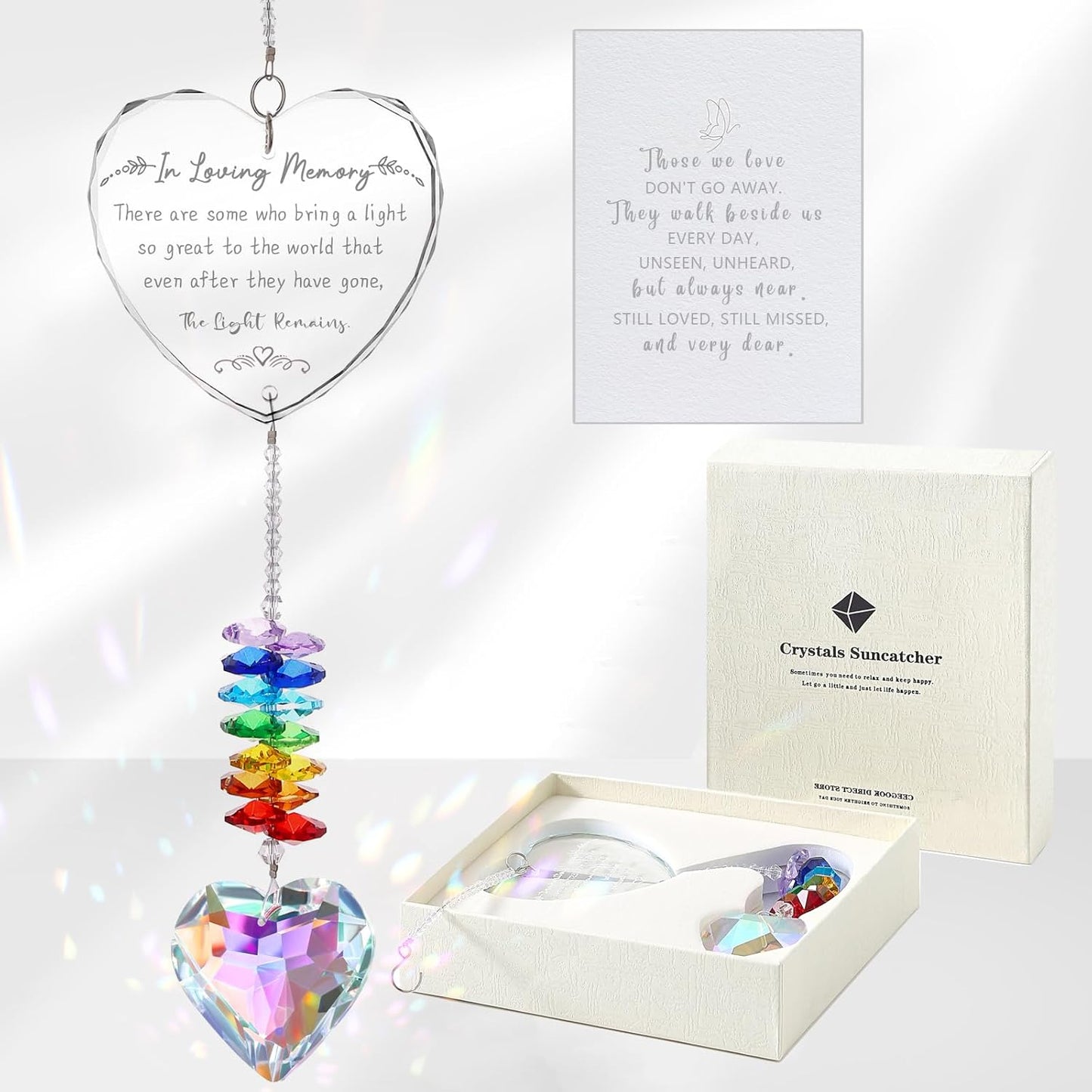 Memorial Gifts, K9 Suncatcher Sympathy Gifts for Loss of Loved One, Bereavement Gift Idea for Loss, Sympathy Memorial Gifts for Loss of Mom Dad, Grief Gifts for Funeral Bereavement Daily Remembrance