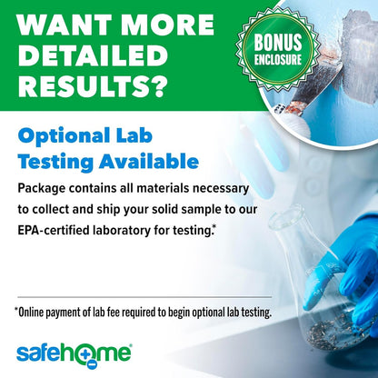 Safe Home® Lead Combo Test Kit – 10 DIY Swabs + Optional Testing at our EPA Certified Lab – Detect Lead on Solid Surfaces – USA Made for Homeowners & Contractors – (2 Pack)