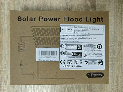 400LED Solar Lights Outdoor,IP67 Waterproof Solar Flood Lights,3 Modes & Remote Control Motion Sensor Outdoor Light for Garden, Garage, Patio, Pathway (2 Pack)