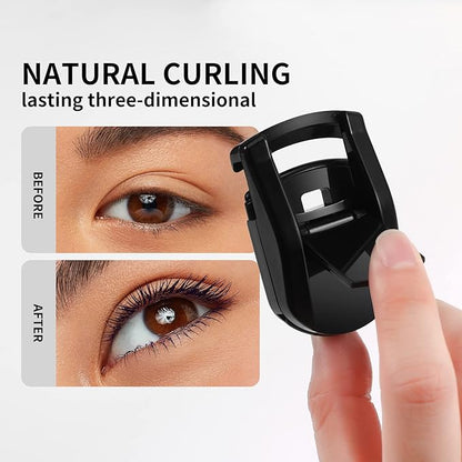 Docolor Eyelash Curler Portable Lash Curler with 1 Silicone Refill Pads Mini Eye Lashes Curlers Professional Travel Makeup Tools for All Eye Shapes