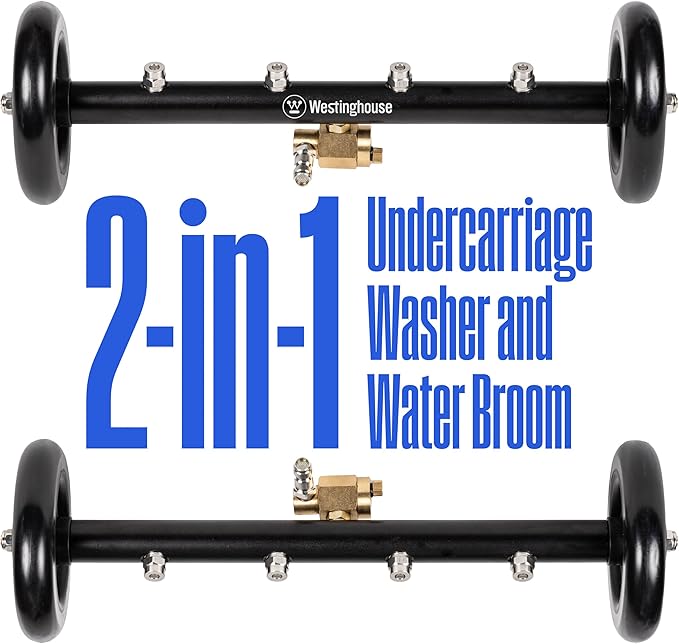 Westinghouse Universal 16" Pressure Washer Undercarriage Cleaner and Water Broom Attachment - 4400 PSI, 1/4" Connector - for Gas and Electric Pressure Washers