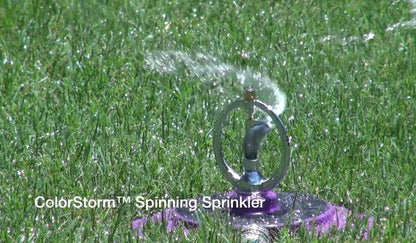 Dramm 15071 ColorStorm Spinning Sprinkler, Red