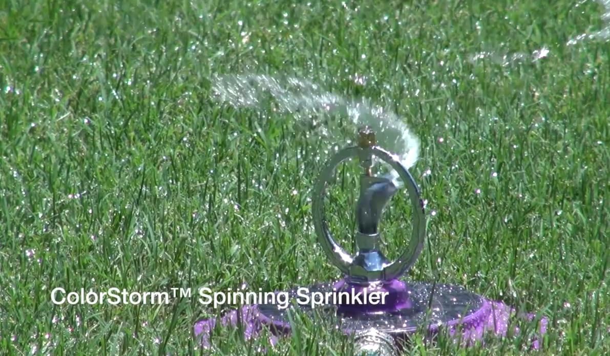 Dramm 15074 ColorStorm Spinning Sprinkler, Green