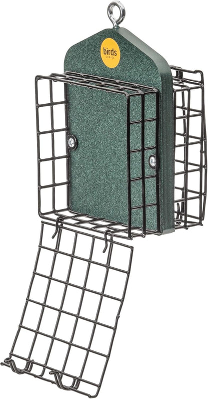 Bird's Choice Suet Feeder for Two Cakes in Evergreen Recycled Plastic